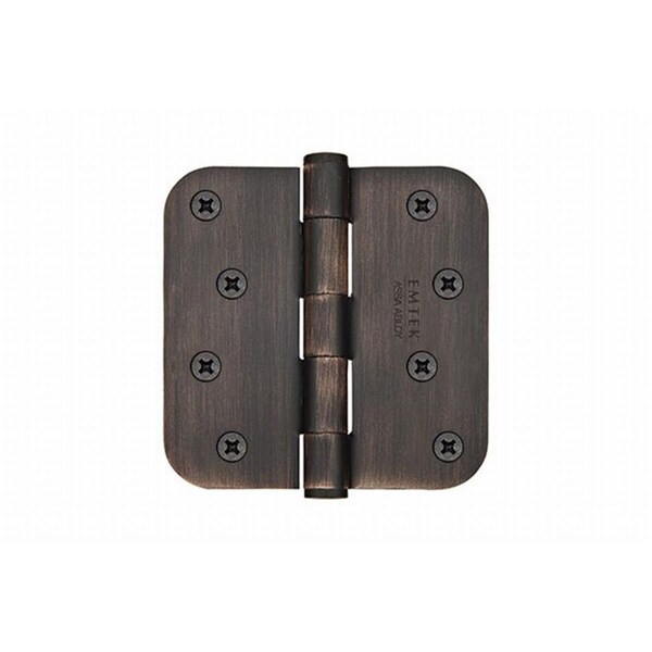 Patioplus 4 x 4 in., 0.625 in. Radius Steel Residential Duty Hinges, Oil Rubbed Bronze, Set of 2 PA1634247 - main